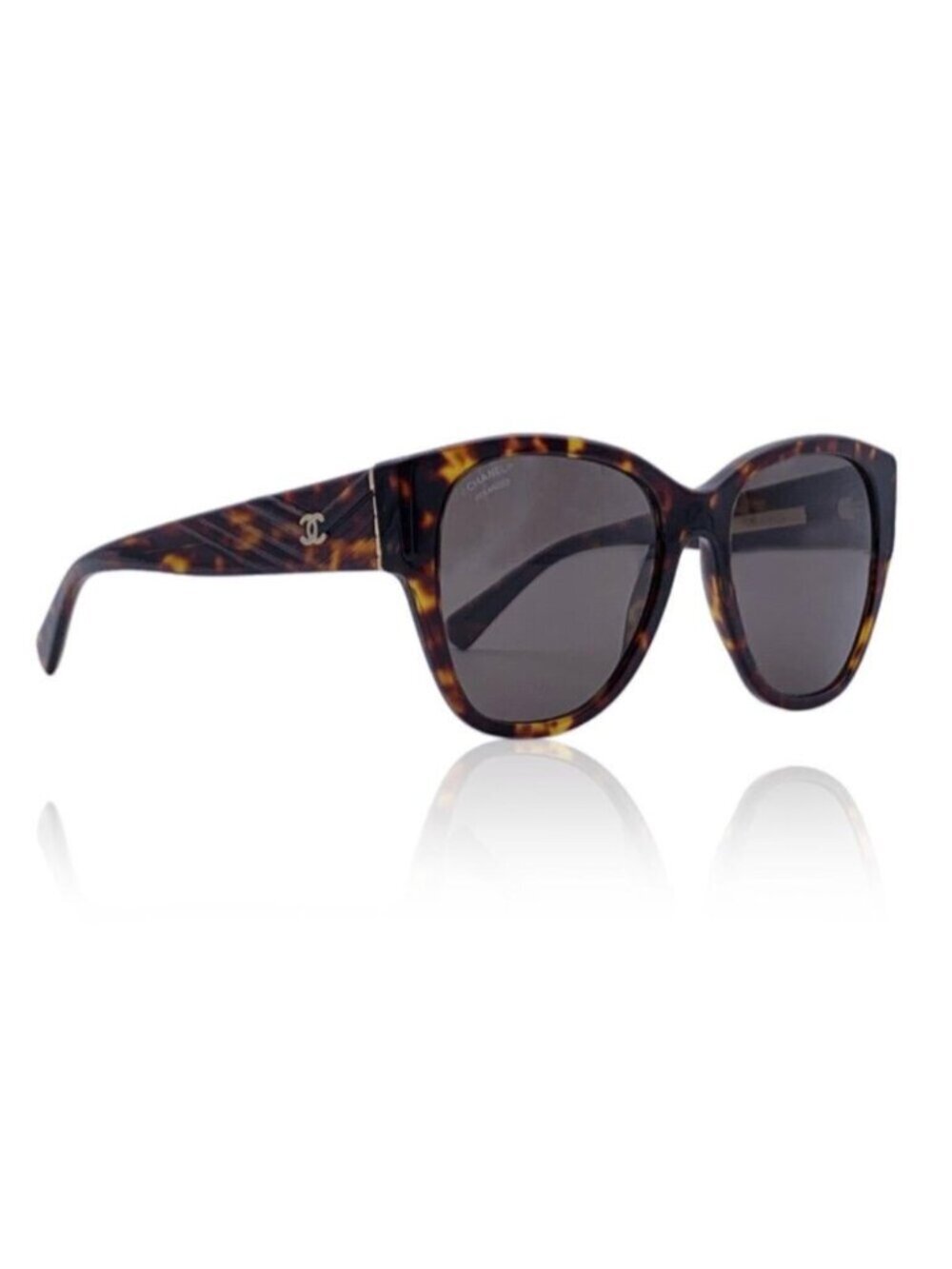 Chanel Brown Acetate Butterfly 5412 Polarized Sunglasses 54/19 140 mm